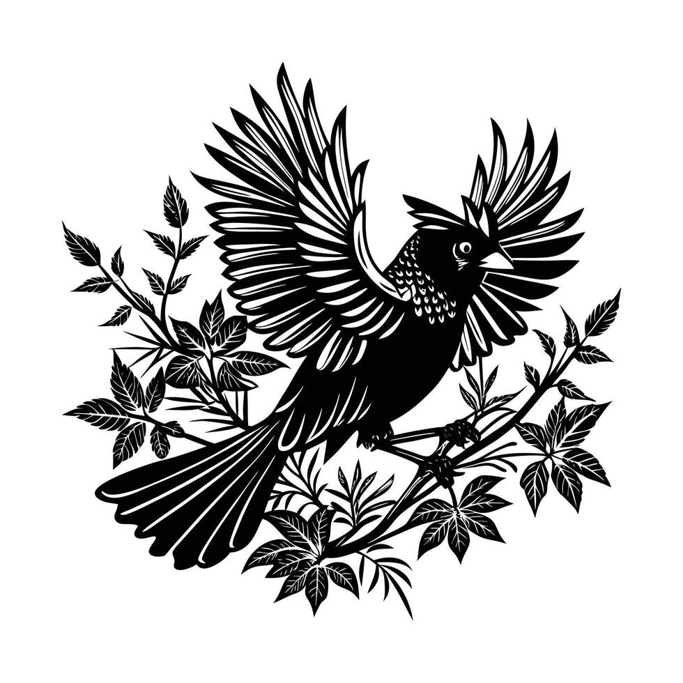 Cardinal Wings Spread Vectors