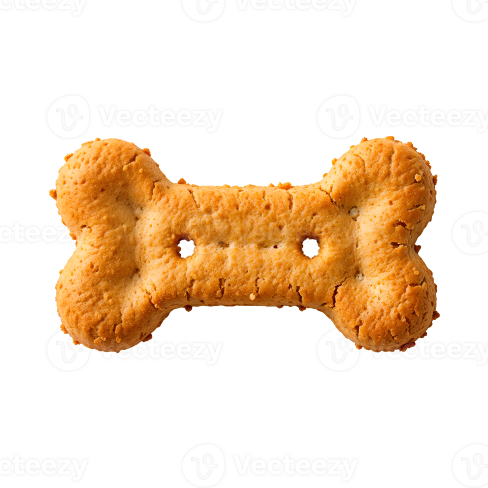 Bone Shaped Dog Biscuit on Transparent Background png