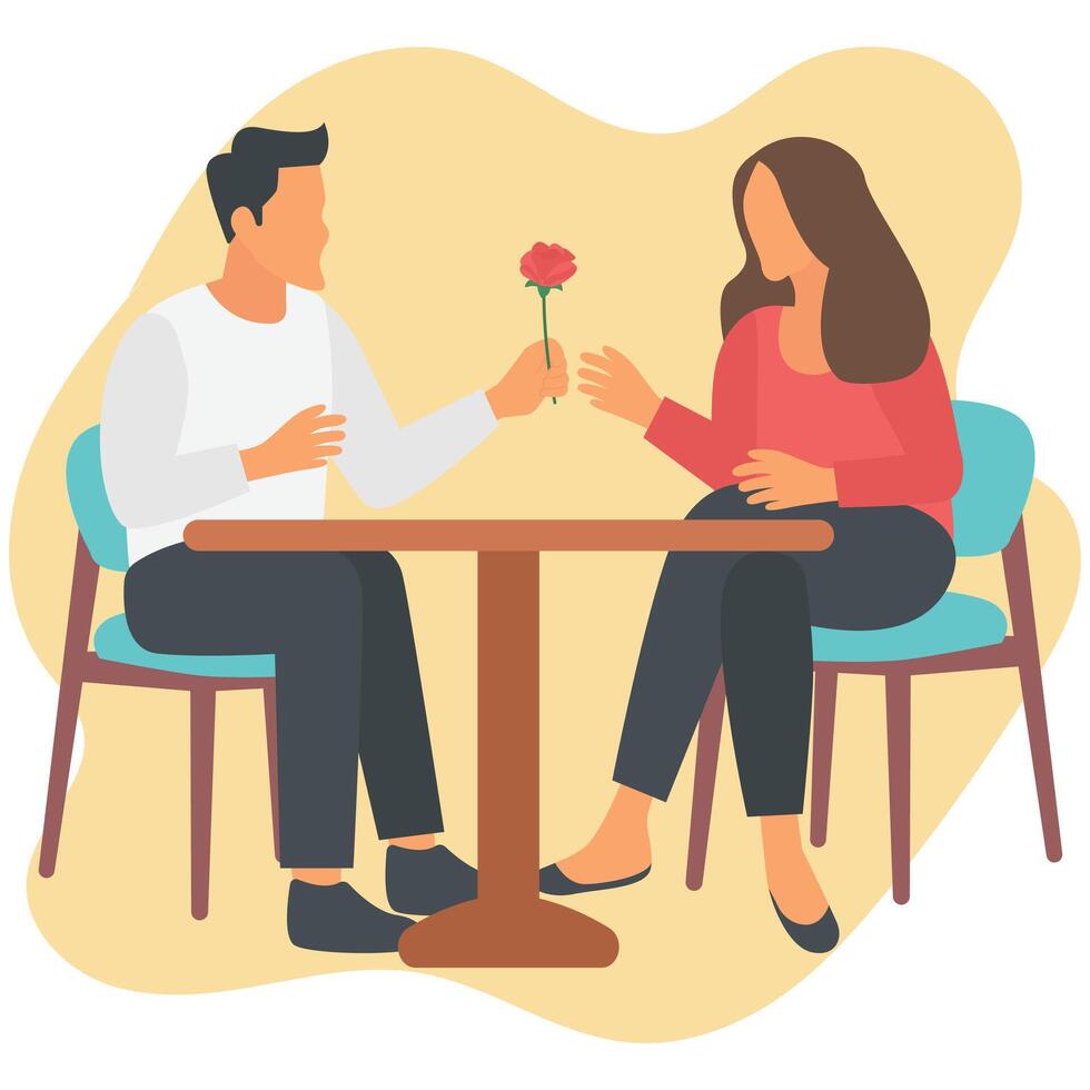 First Date Vibes vector