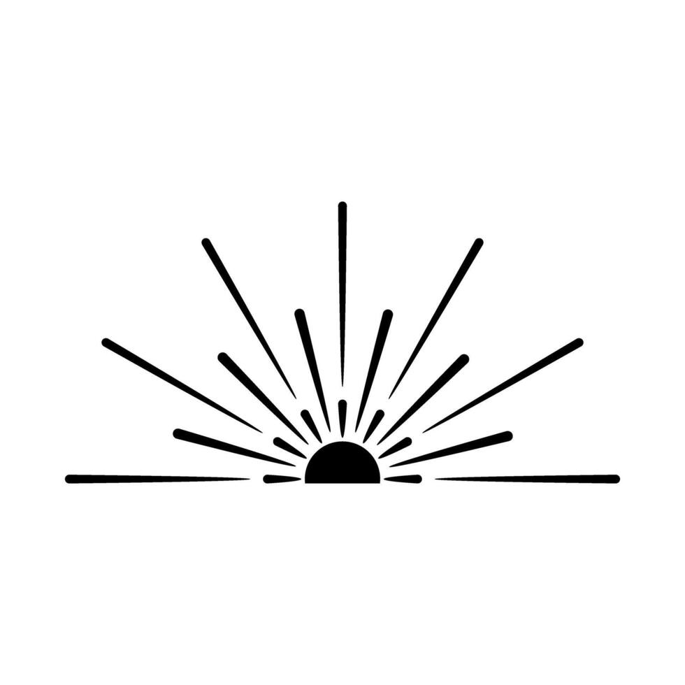 Sunrise icon. Sunset icon isolated on a white background. vector