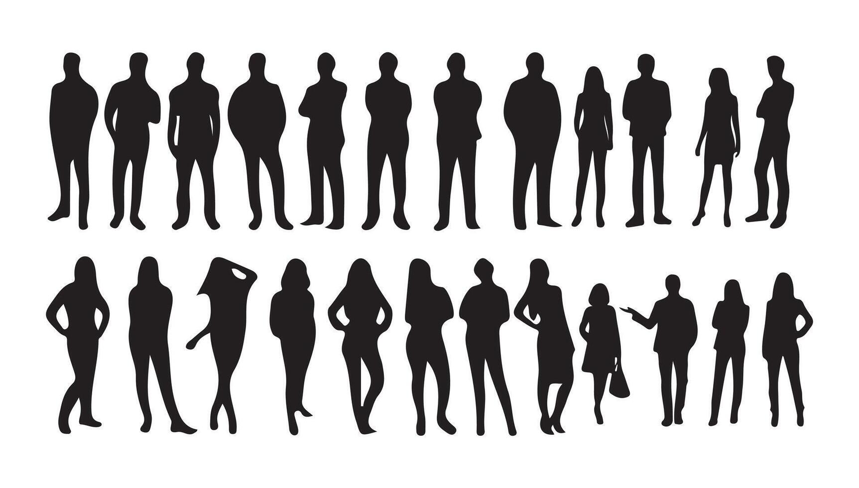 Profile avatar symbol. Man woman silhouette vector