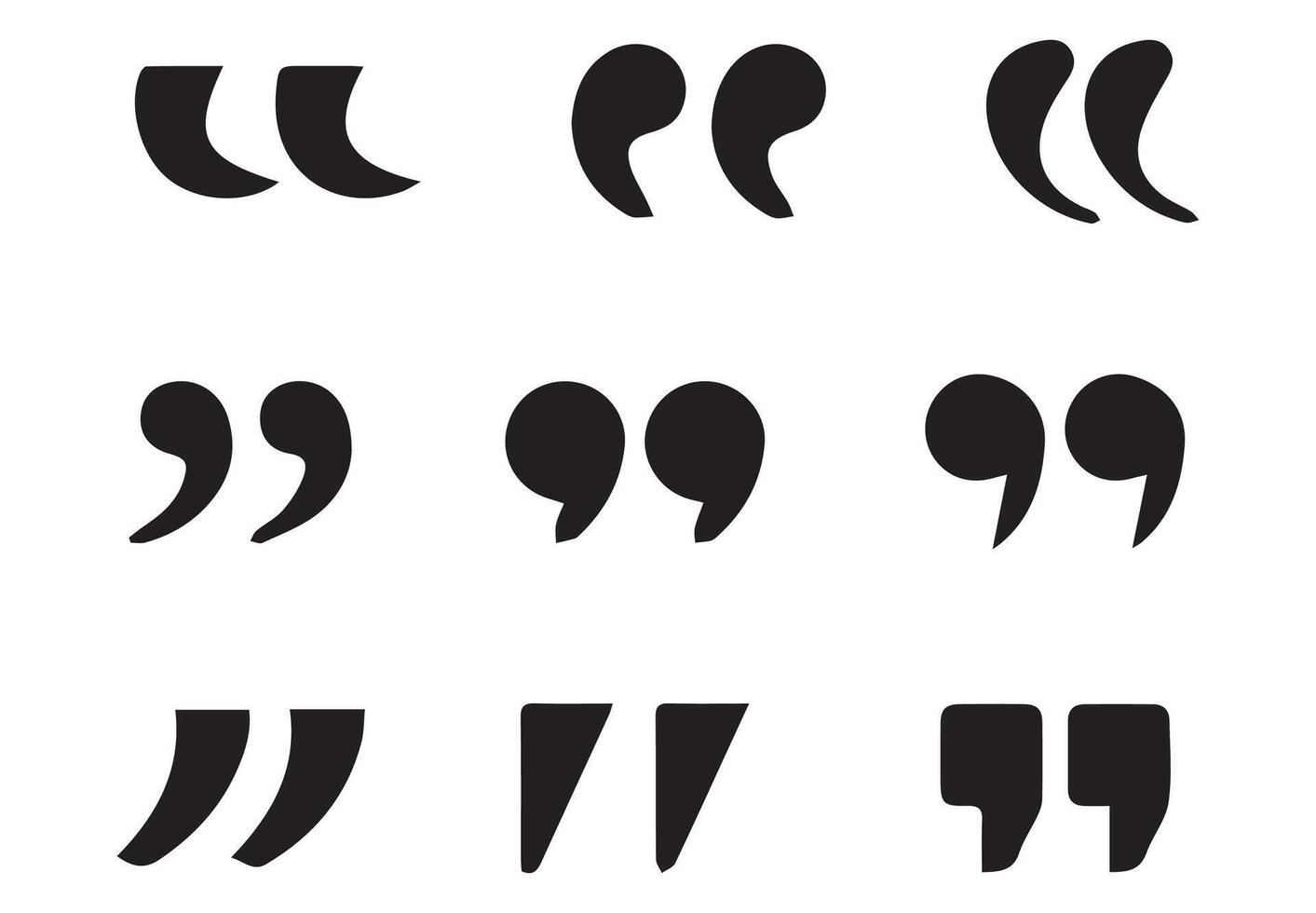 Texting quote boxes. Quotes icon vector