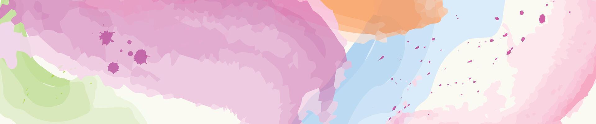 Festive watercolor banner with Holi color splashes, perfect for celebrations, back to school, and festivals vector