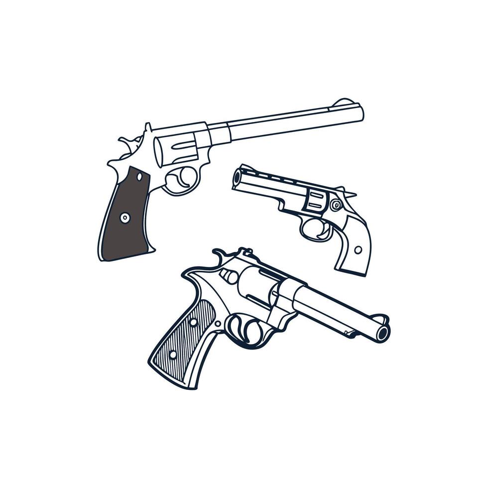 Weapon Designs Artistic and Illustrative Forms vector