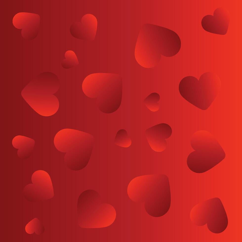 Valentine and red love heart textured background concept. 14 February vector