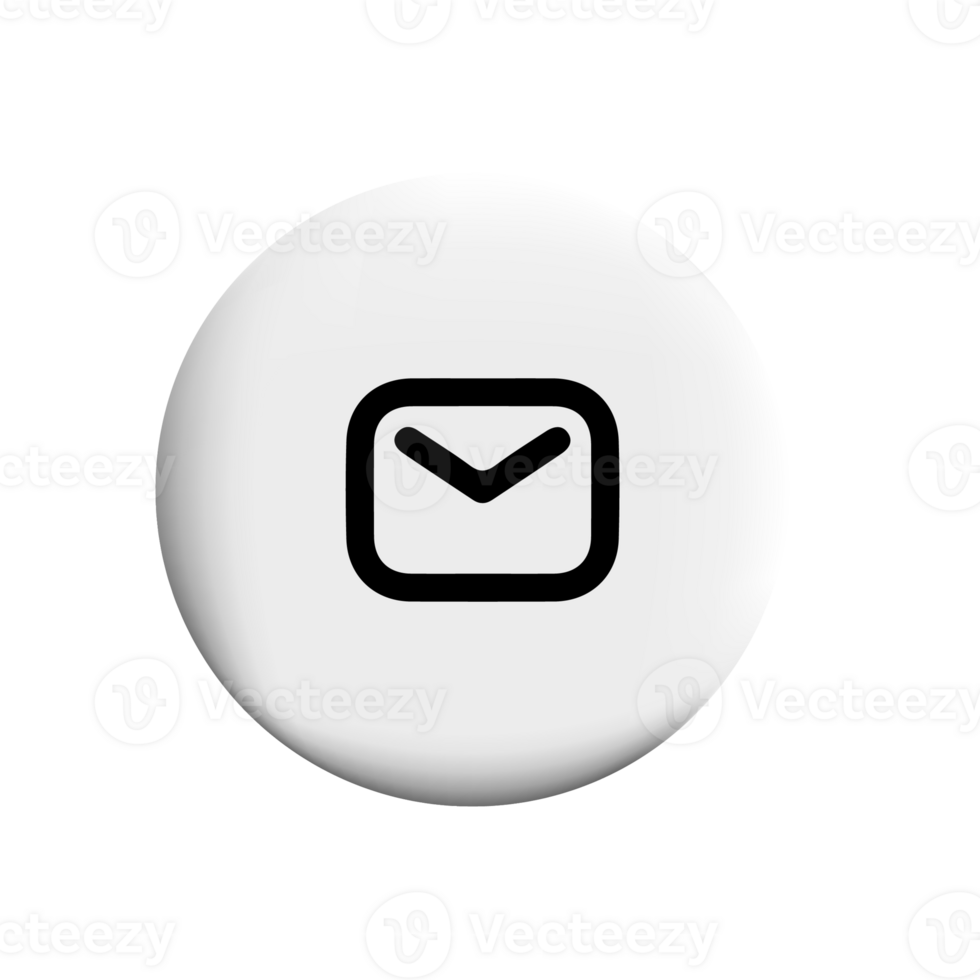 Wmail icon on a white button png
