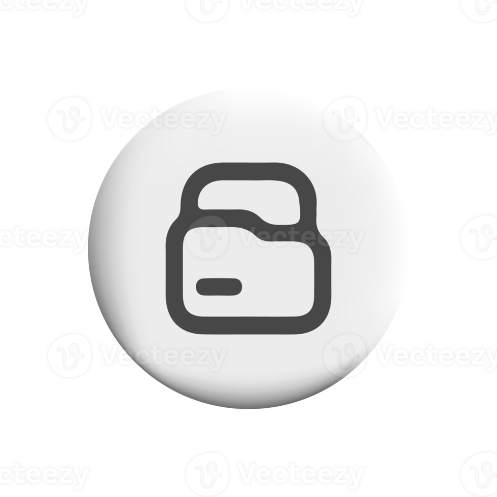 Folder icon on a white button png