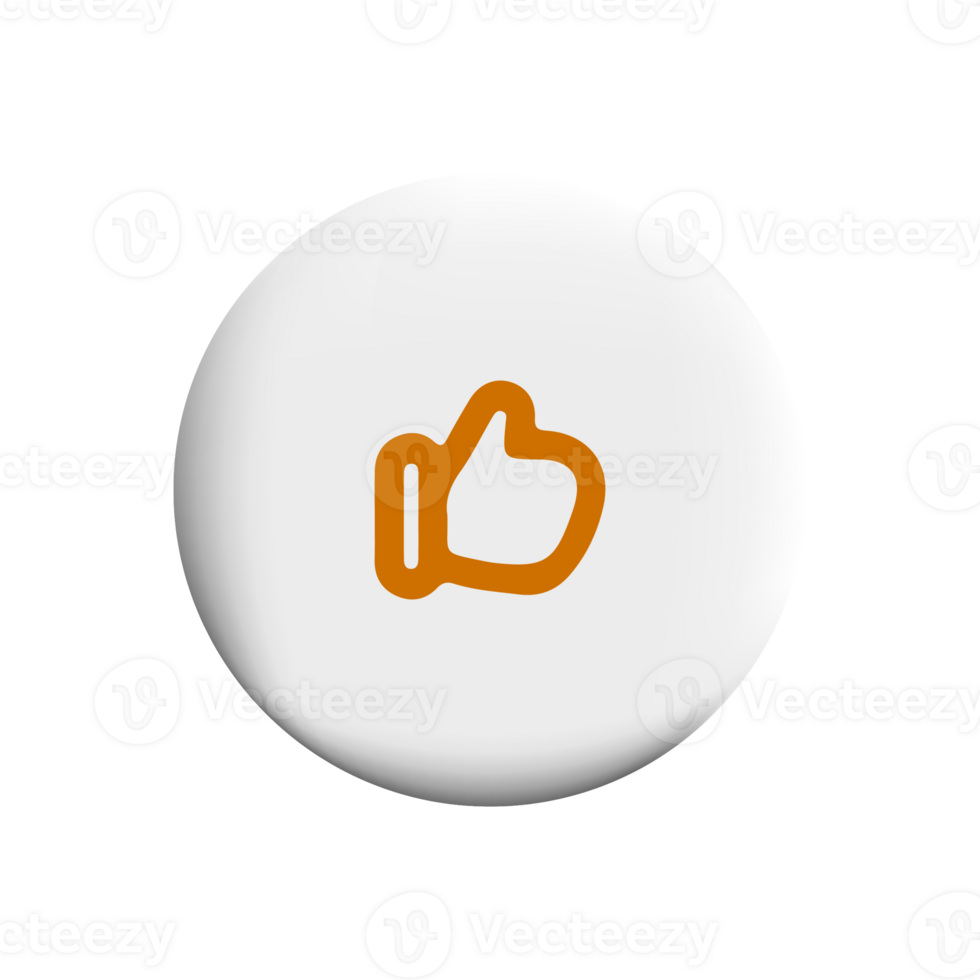 thumb up icon on round button png