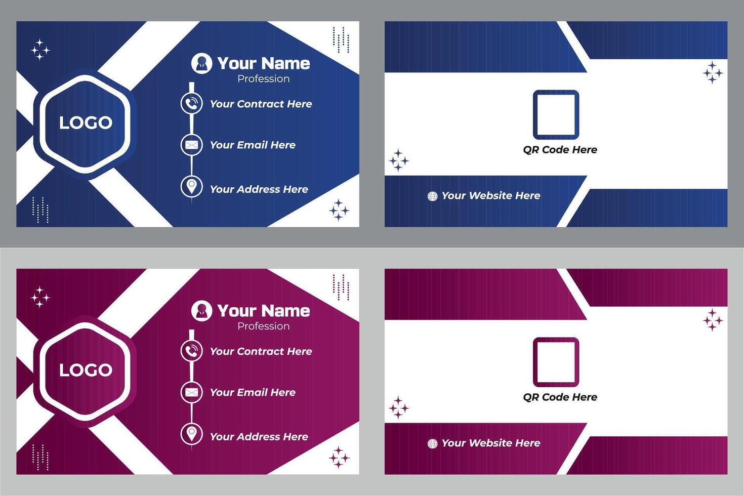 Modern and Creative Business Card Template Design vector