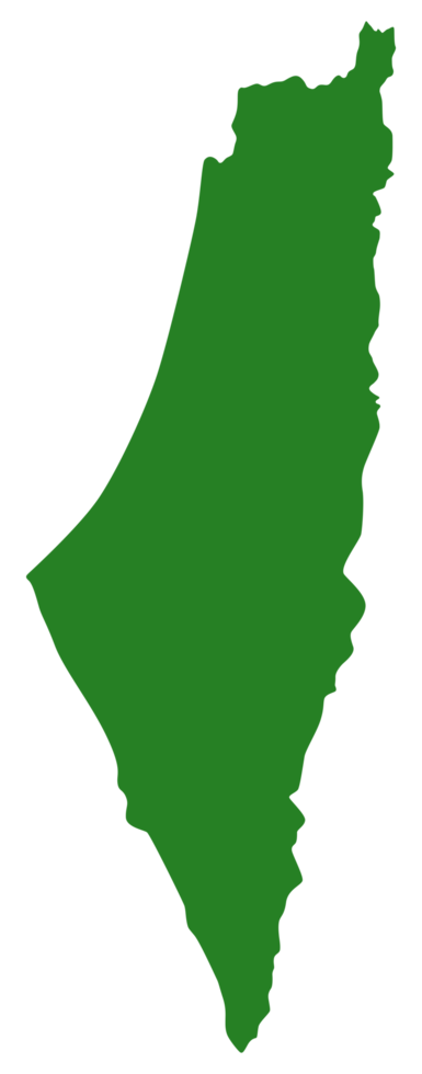 Palestine Map before 1948, Flat Style, can use for Art Illustration, News, Apps, Website, Pictogram, Banner, Poster, Cover, or Graphic Design Element. Green Color and Transparent File png