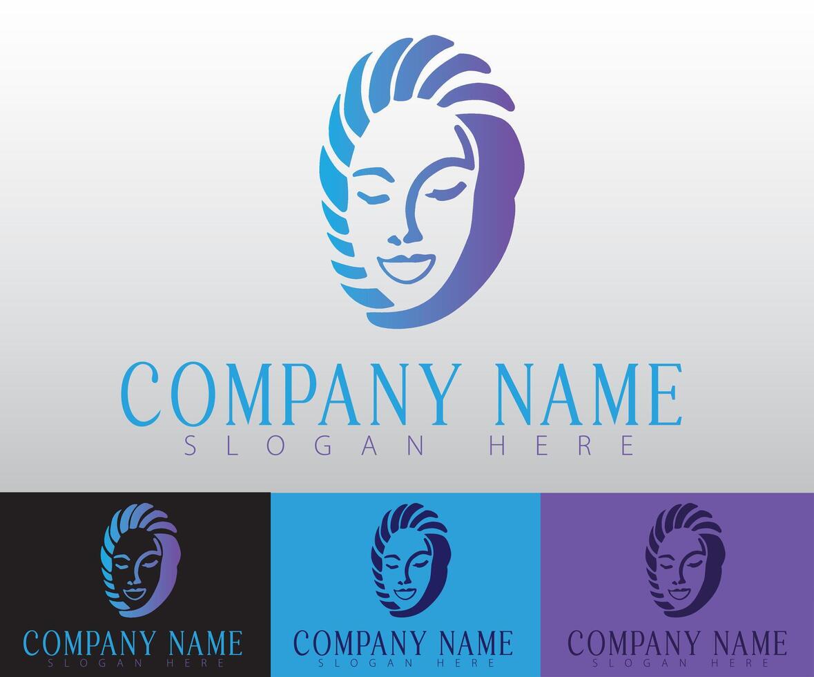 A logo concept that merges creativity with serenity, perfect for branding in health, wellness, and meditation-focused ventures. vector