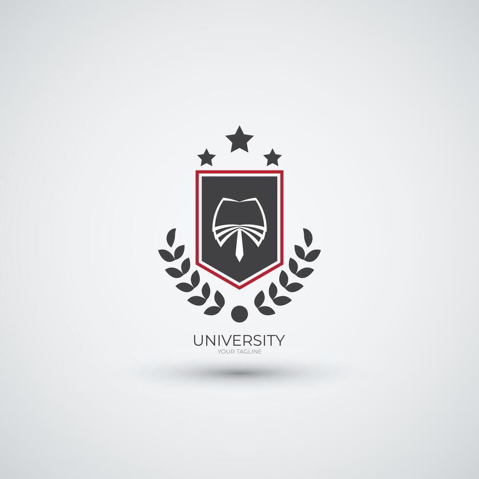 Simple campus icon collage logo and university education logo design template vector