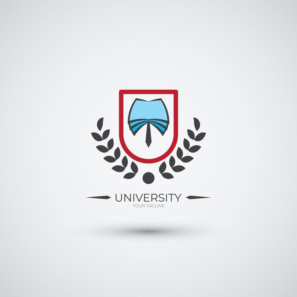 Campus icon collage logo and university education logo design template vector