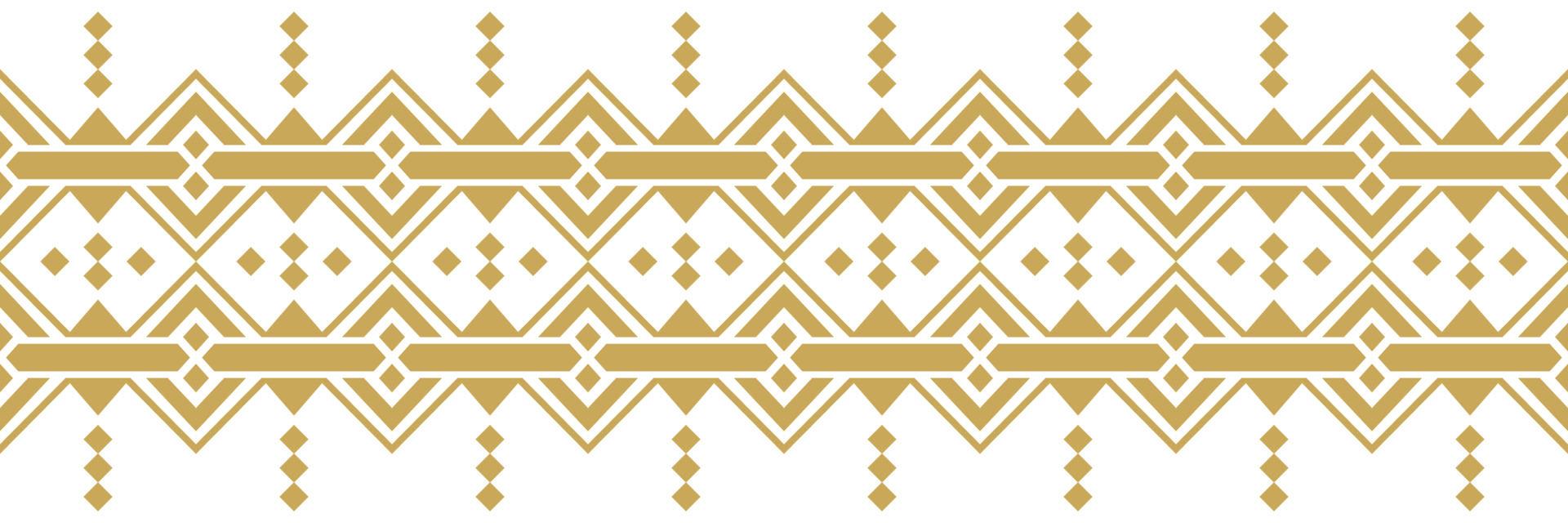 Luxurious Handmade Gold Ethnic Border Pattern Inspired by Native and Tribal Textile. png