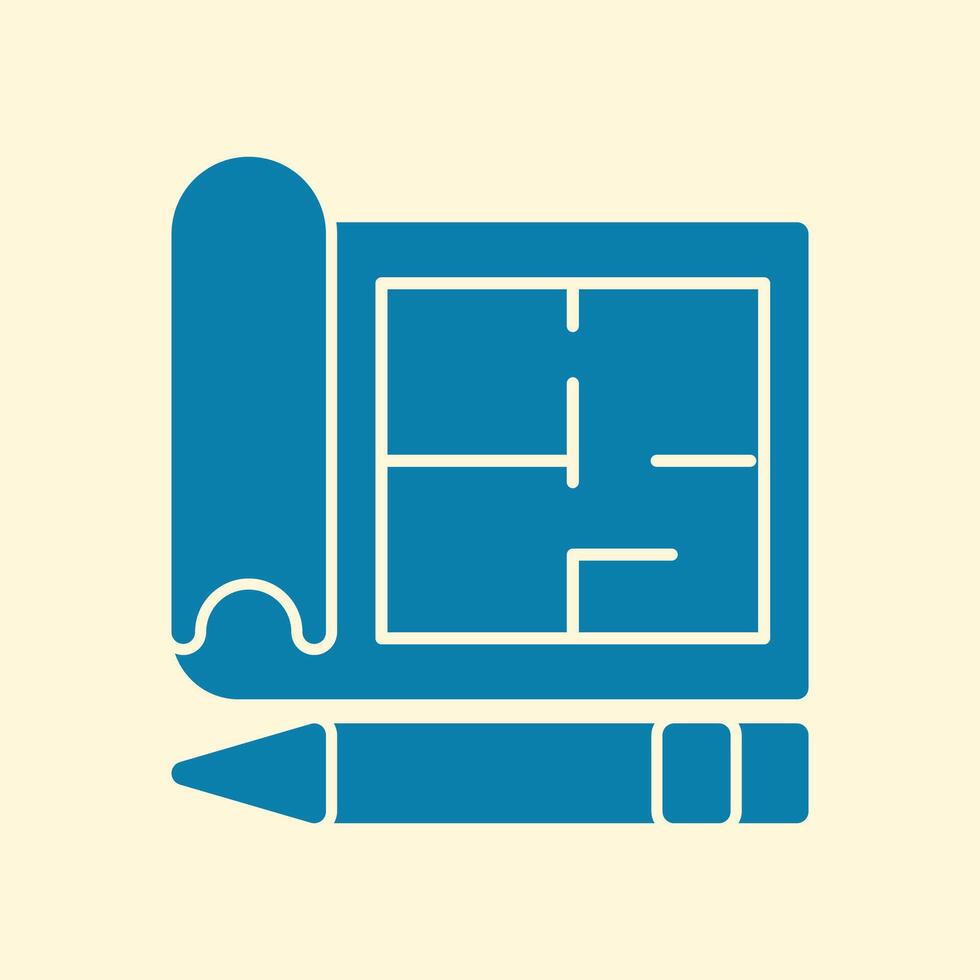Architect trendy creative cute abstract illustration colorful useful design vector