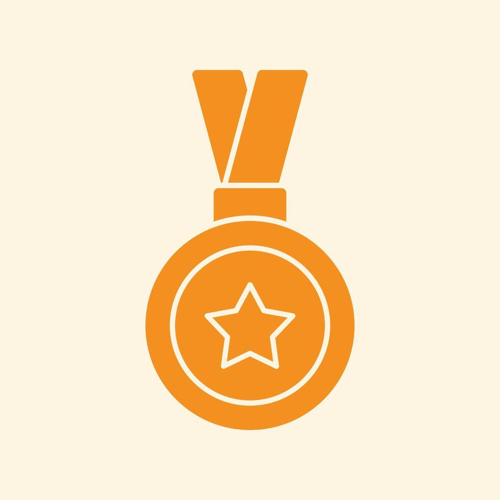 Medal trendy creative handsome abstract illustration colorful useful design vector