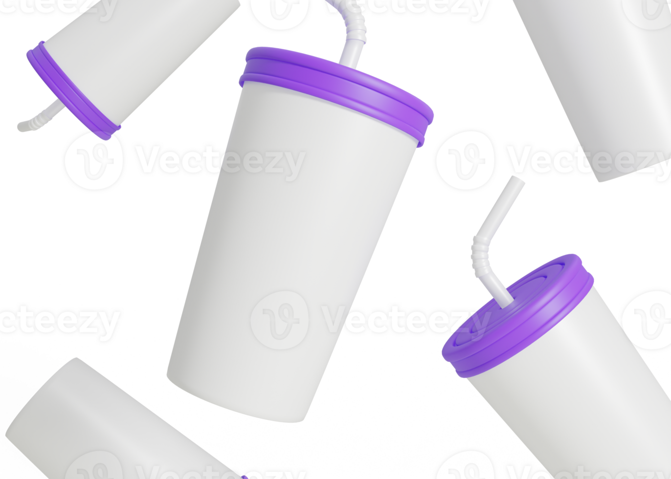 takeaway soft drink Soda Cup with Straw png