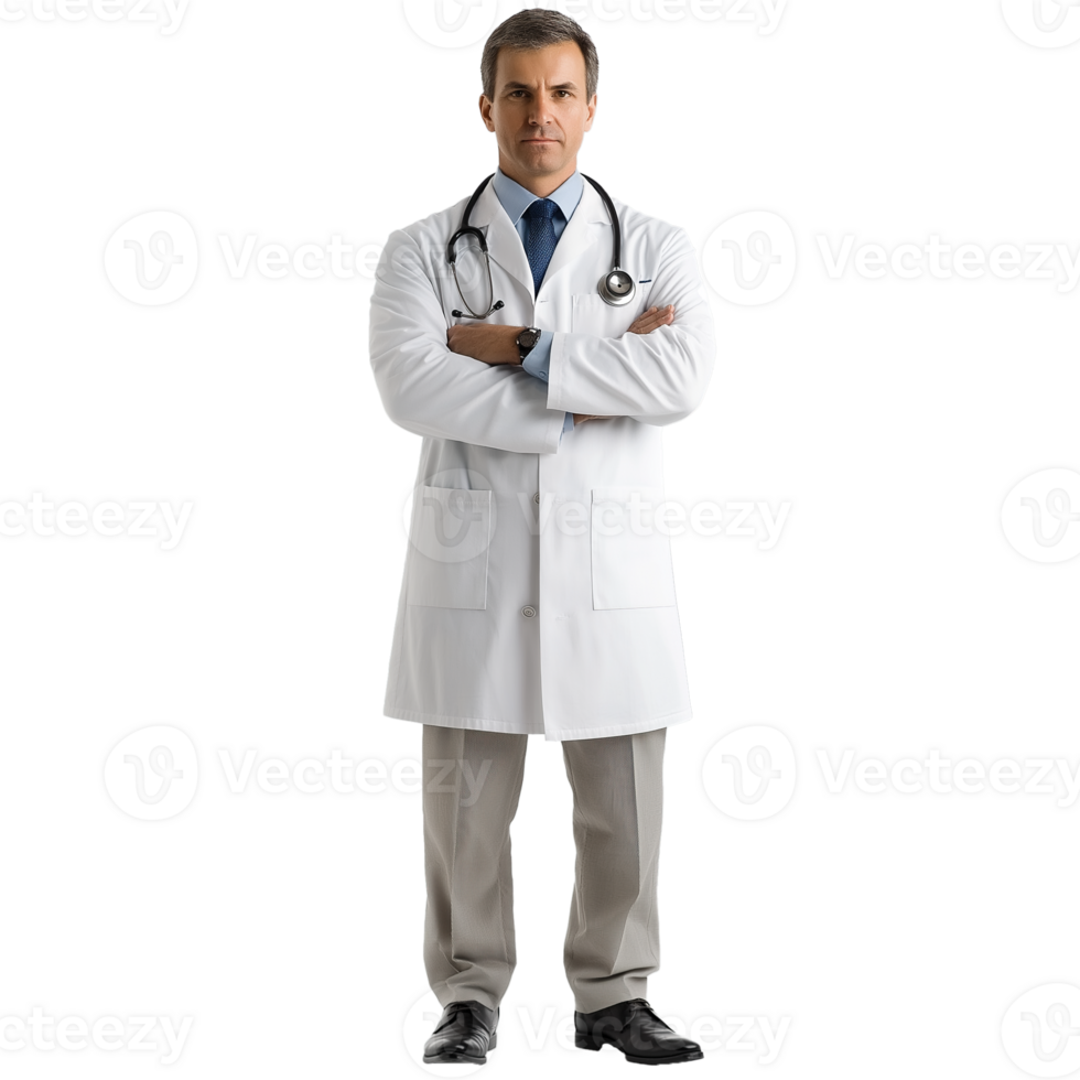 Doctor on Transparent Background - Professional Medical Portrait png