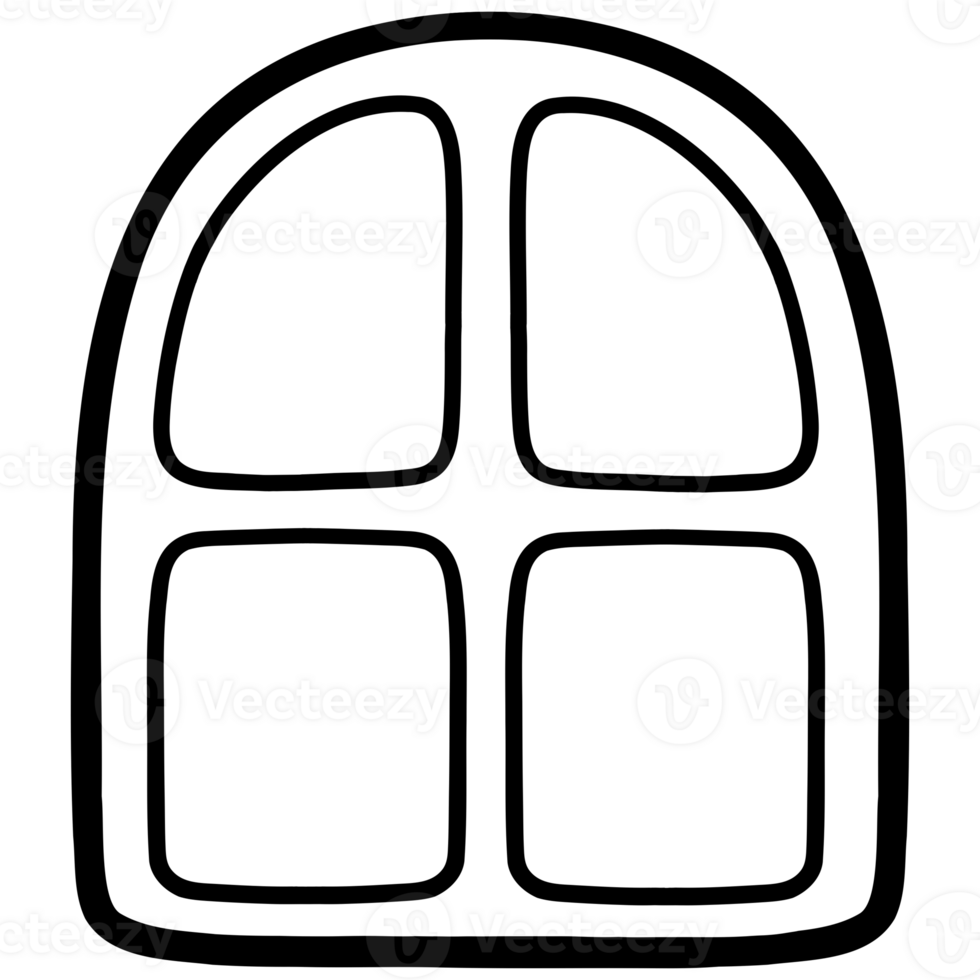 Four glasses window png