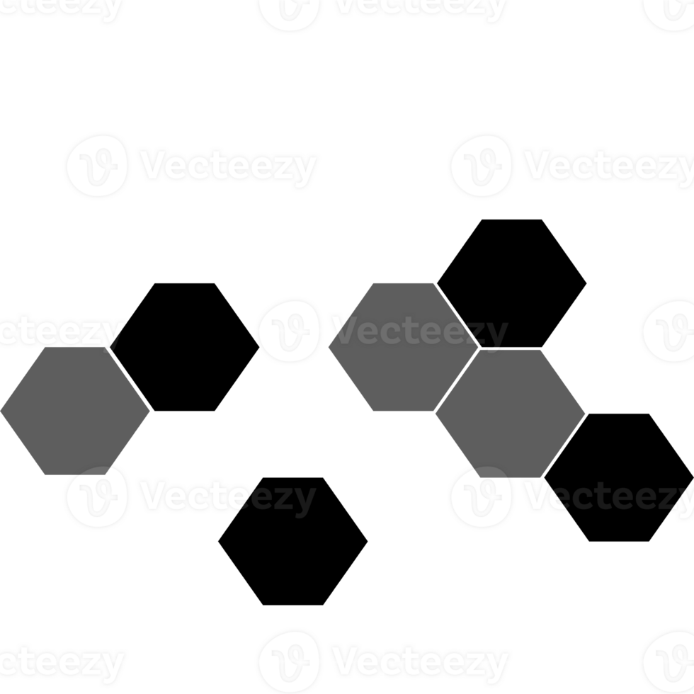 Hexagon patterns. Seamless contour hexagon. Geometric shape patterns png