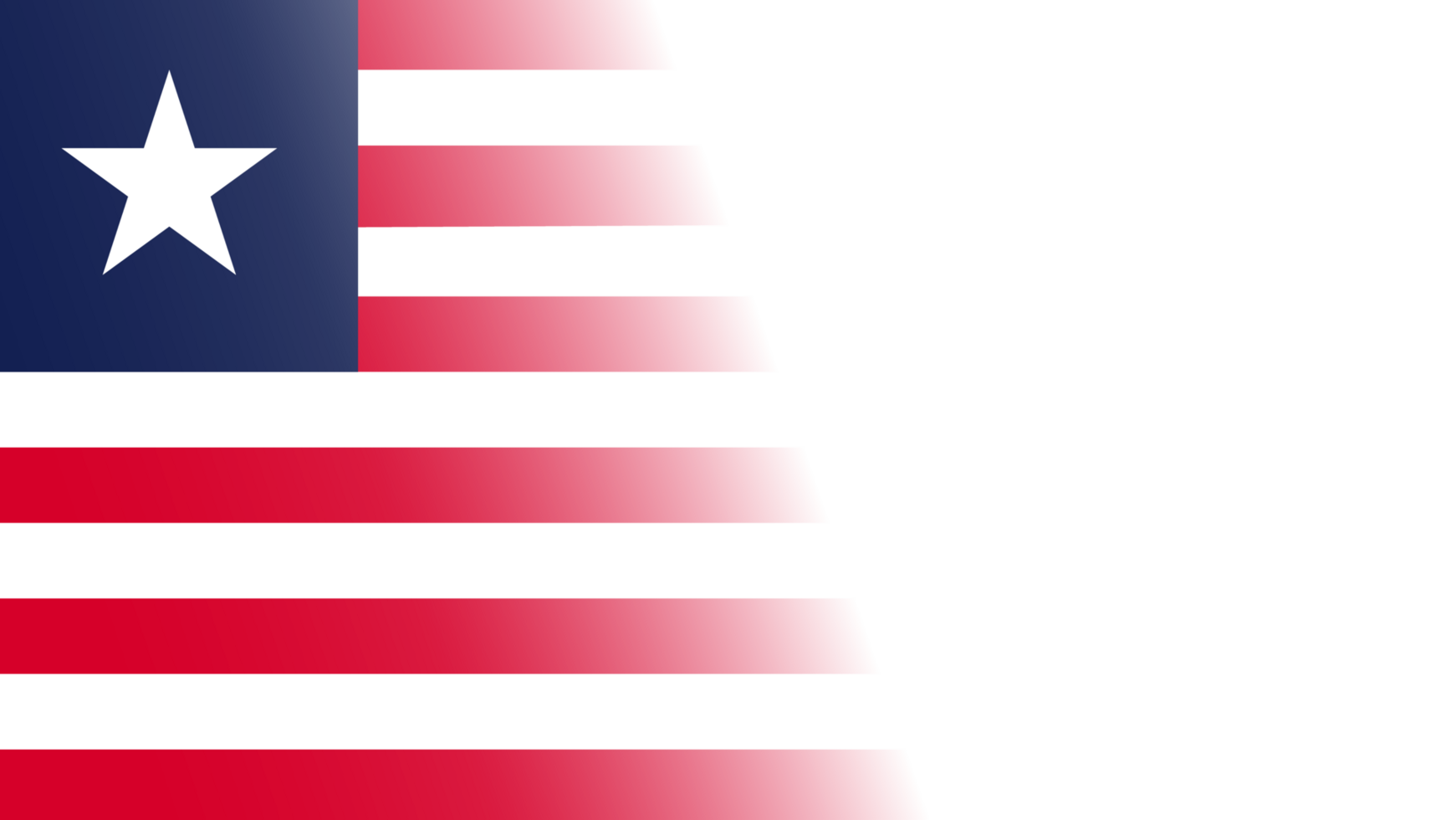 Transparent Liberia flag banner png
