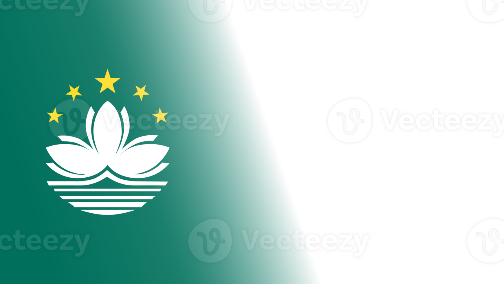 Transparent Macau flag banner png