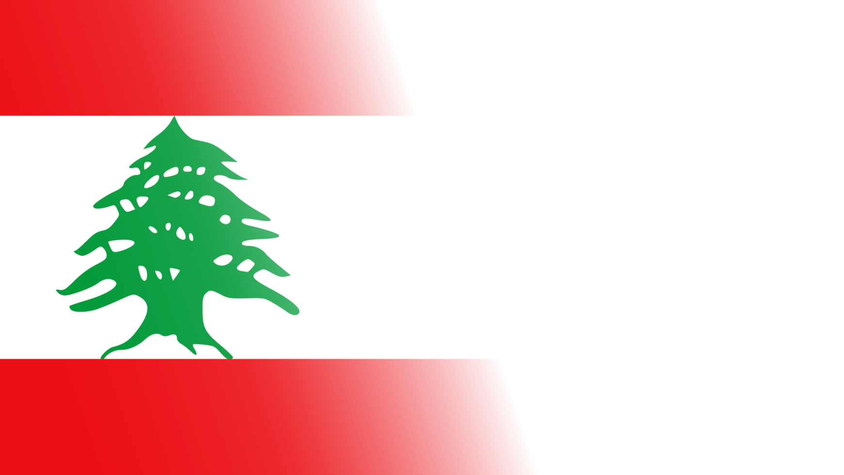 Transparent Lebanon flag banner png