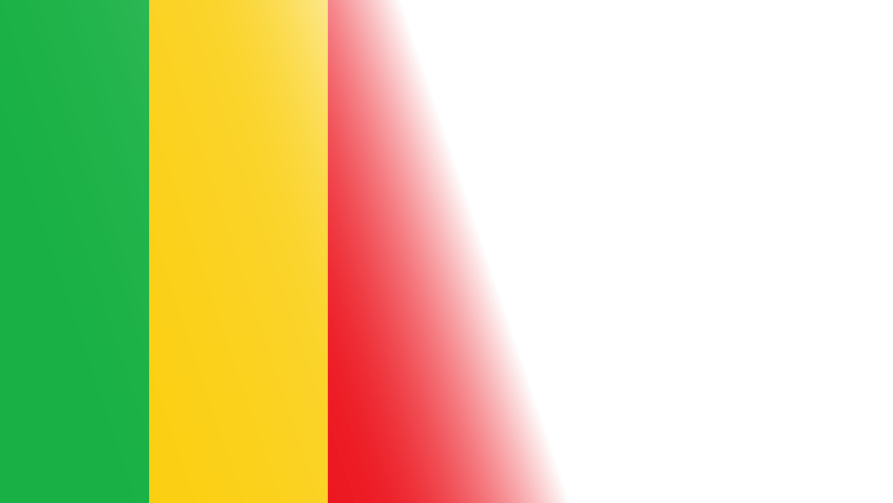 Transparent Mali flag banner png