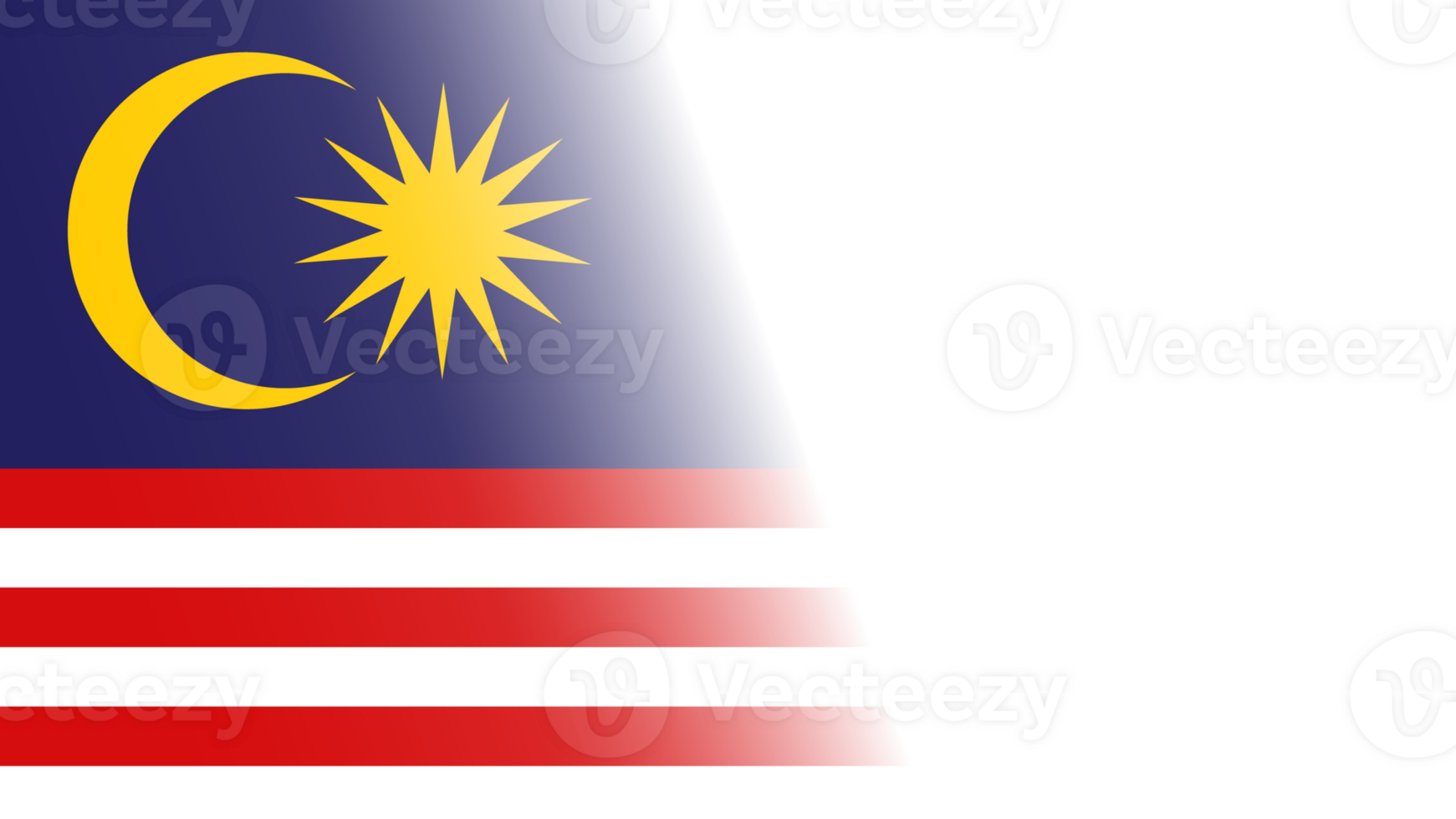 Transparent Malaysia flag banner png