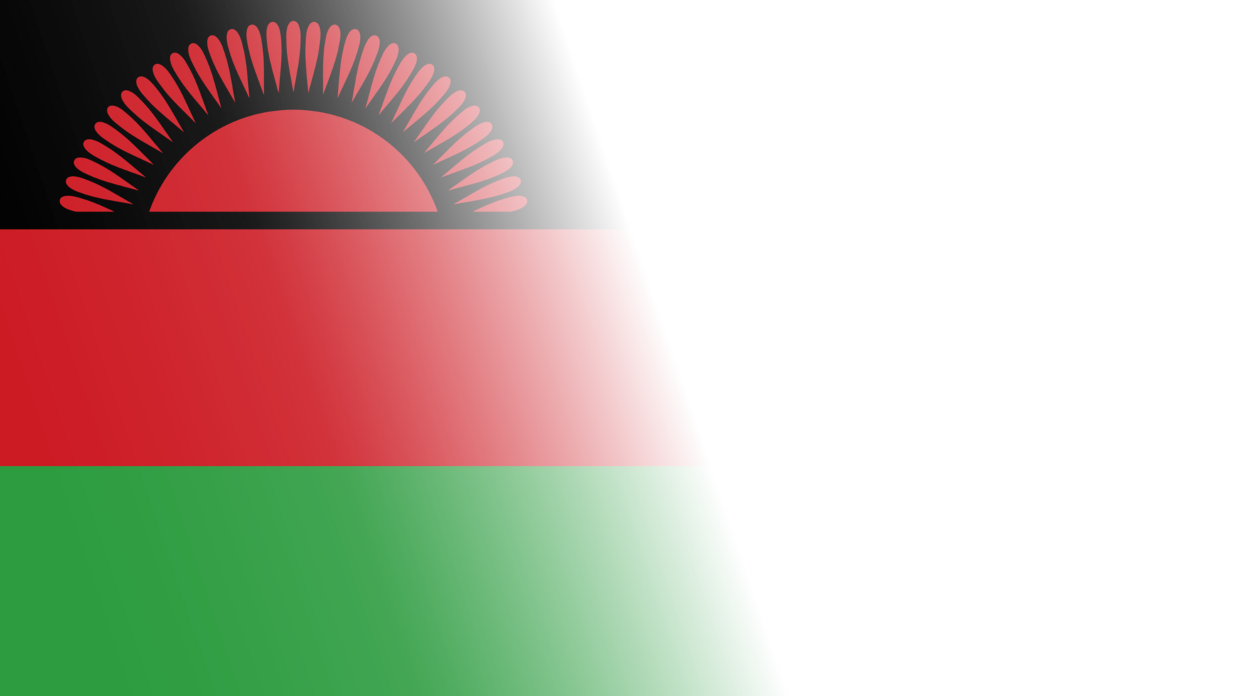 Transparent Malawi flag banner png