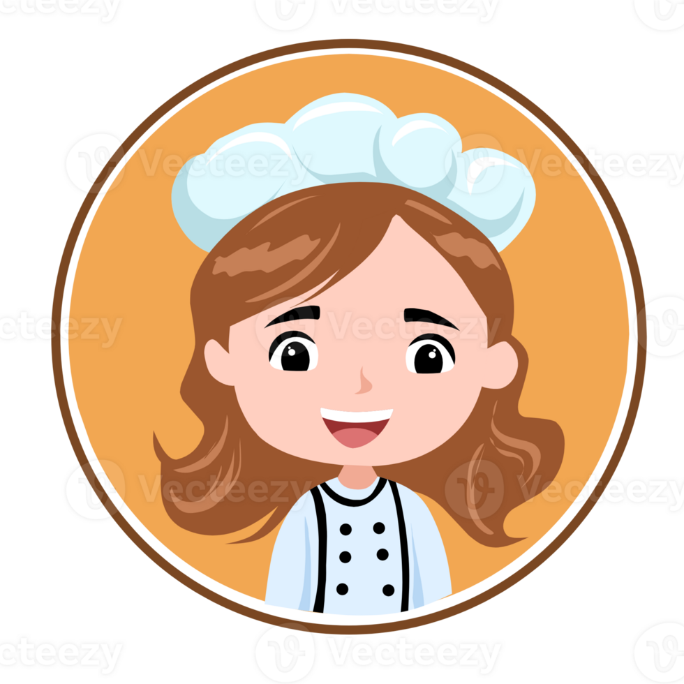 cute chef illustration png