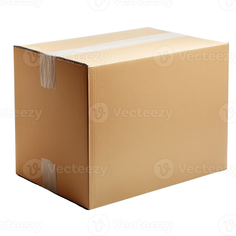 Seal Cardboard box on a transparent background png