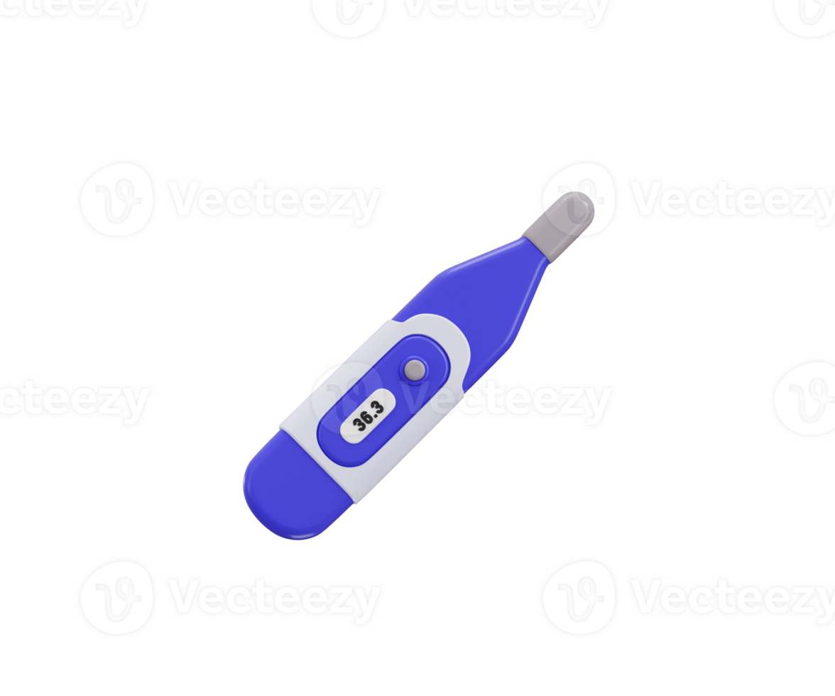 3D Digital Body Thermometer icon png