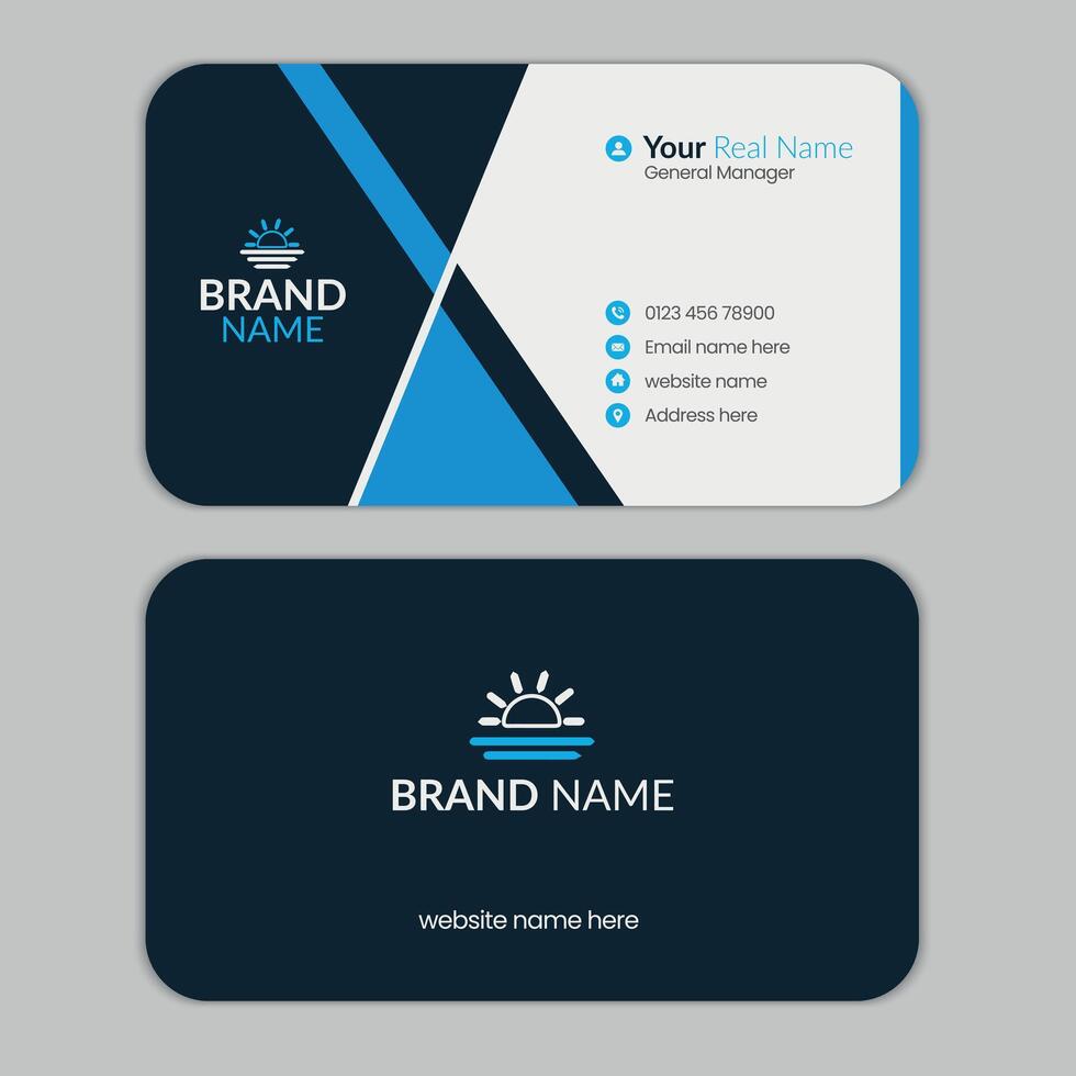 Modern and Professional business card or id card template vector