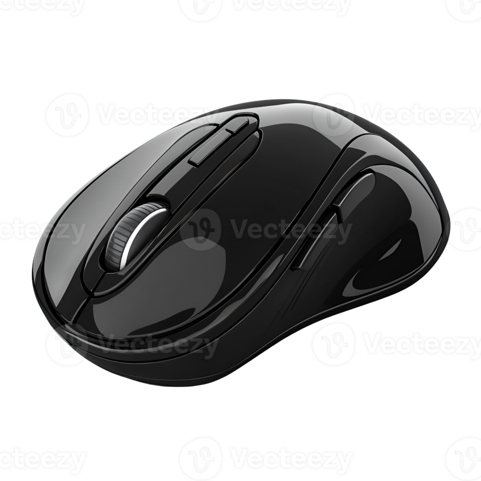 Black Wireless Computer Mouse png