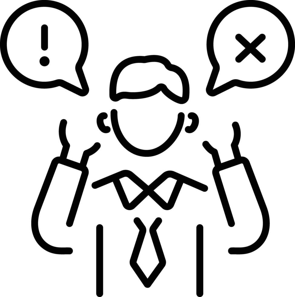 Missed opportunity icon in linear style vector