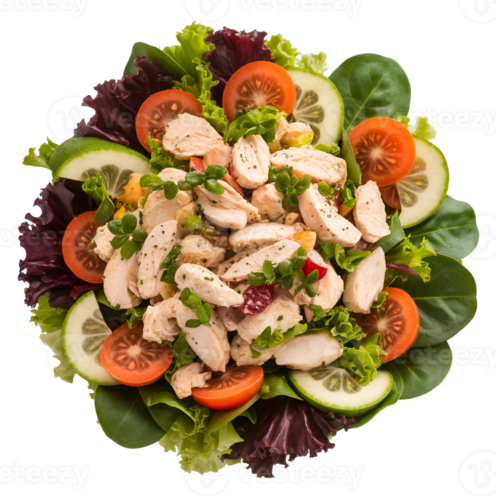 Chicken Salad Top View png