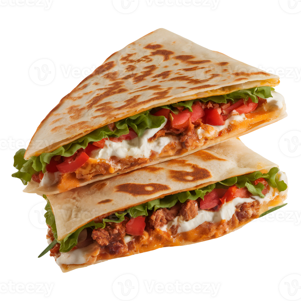 Quesadilla Top View png
