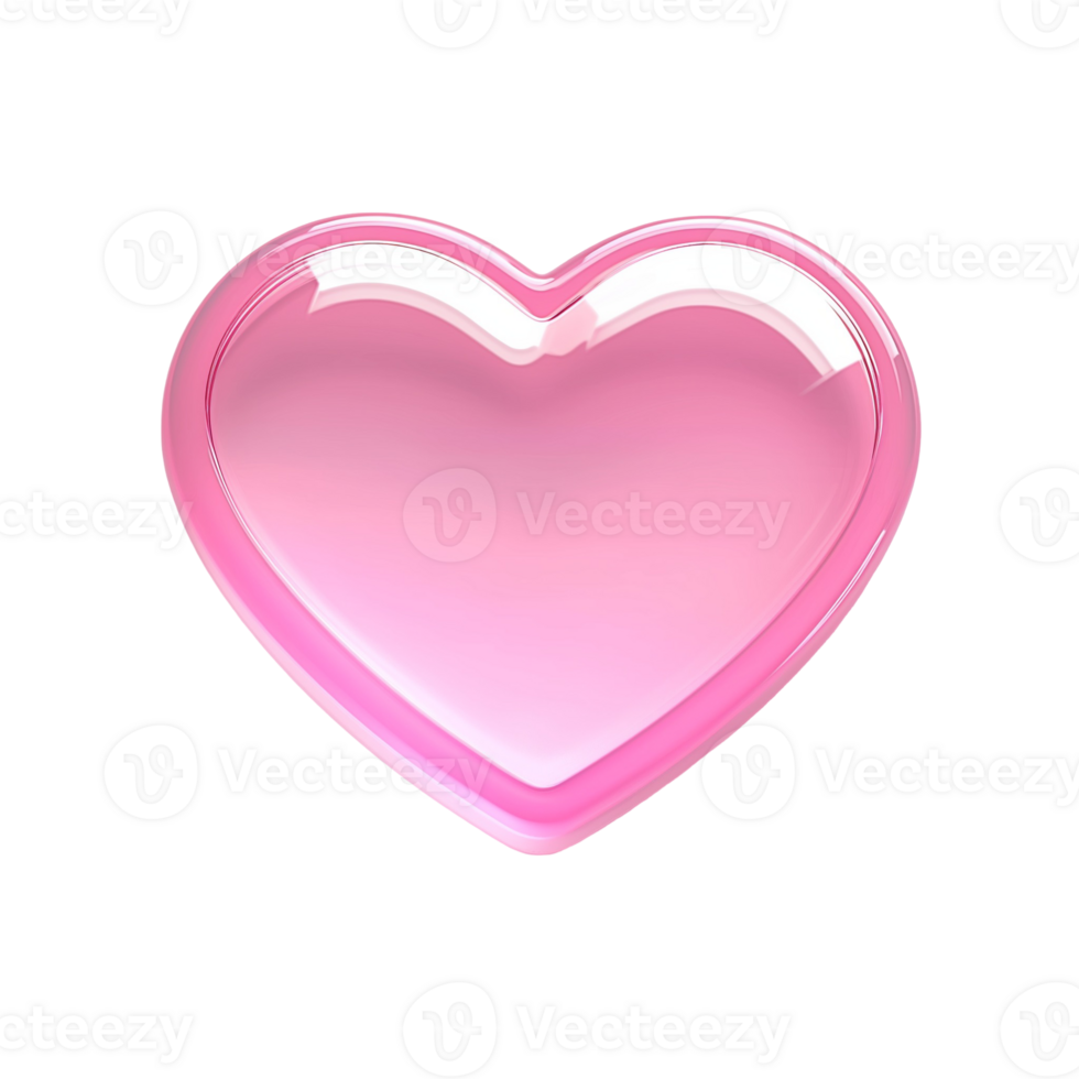 Glowing Pink Heart Symbol png