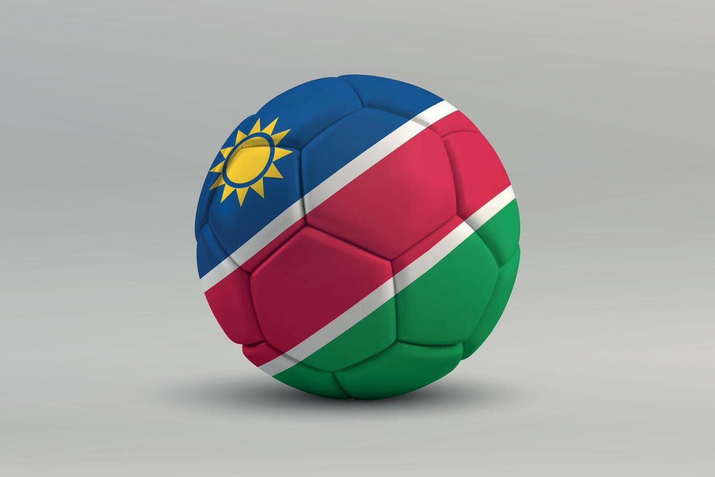 Namibia Soccer Ball with National Flag Design vector