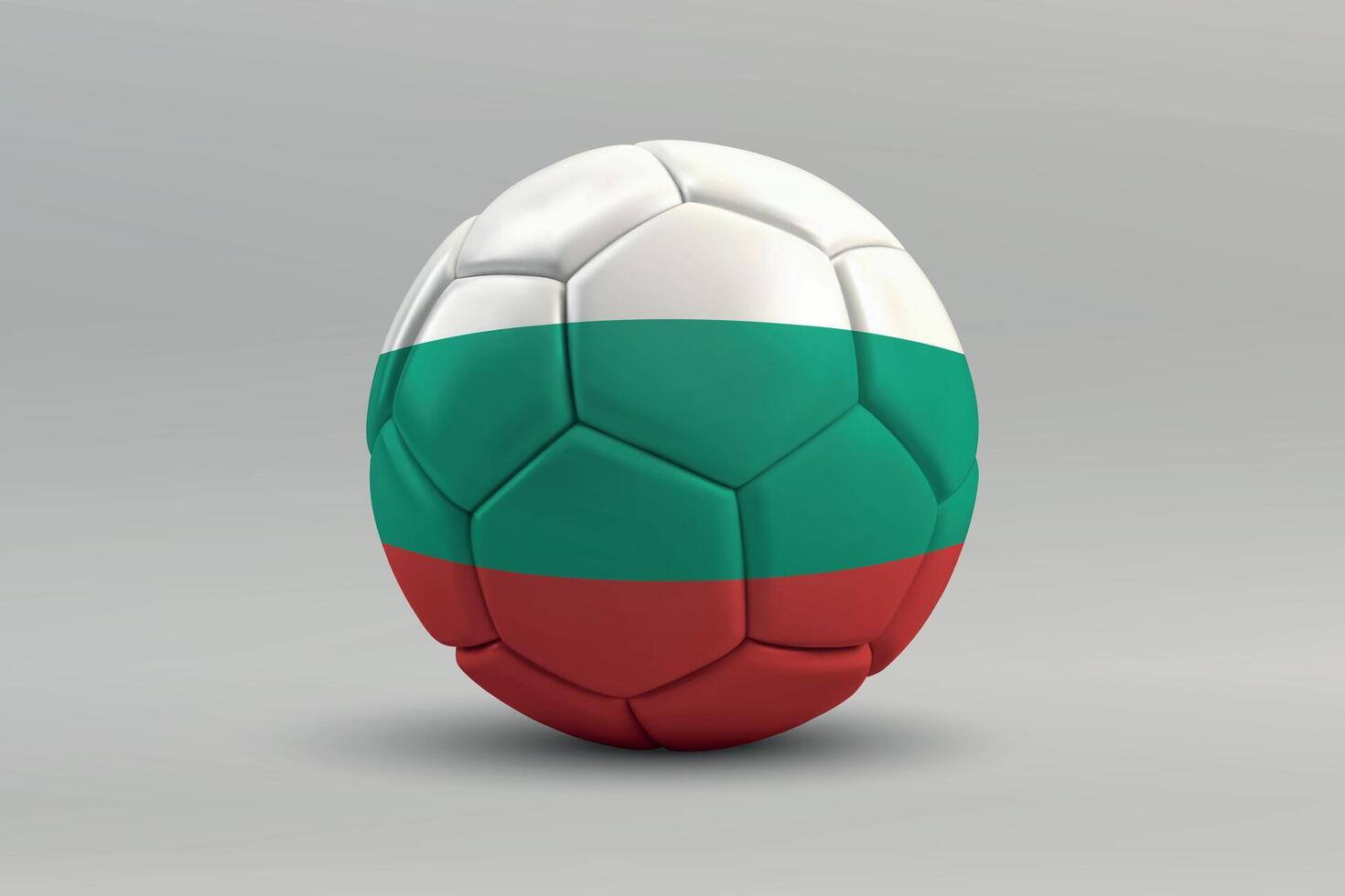 Bulgaria Soccer Ball with National Flag Design vector