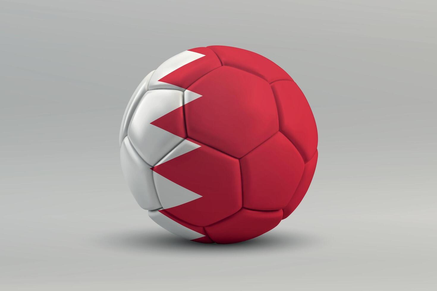 Bahrain Soccer Ball with National Flag Design vector