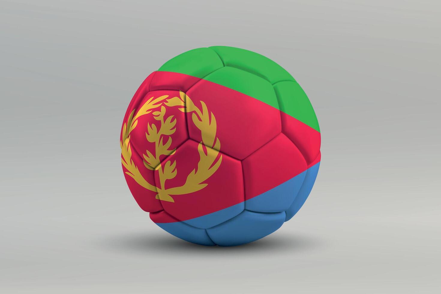 Eritrea Soccer Ball with National Flag Design vector