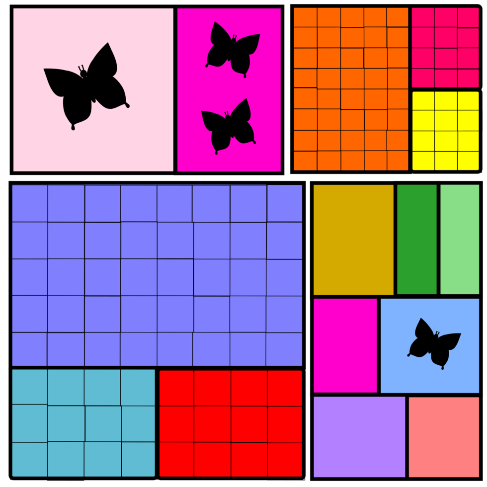 colorful shapes design png