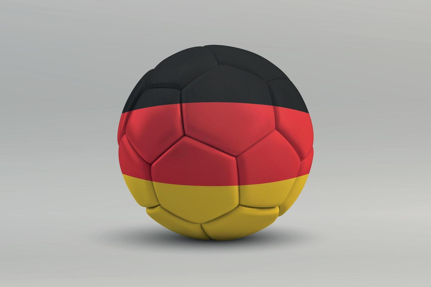 Germany Soccer Ball with National Flag Design vector