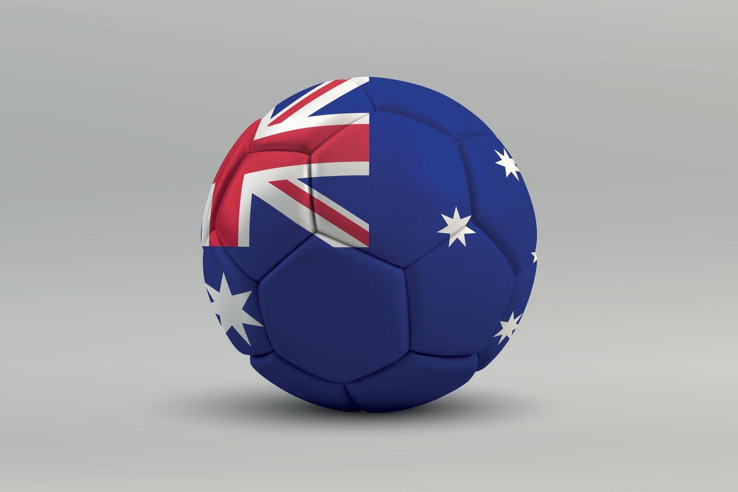 Australia Soccer Ball with National Flag Design vector
