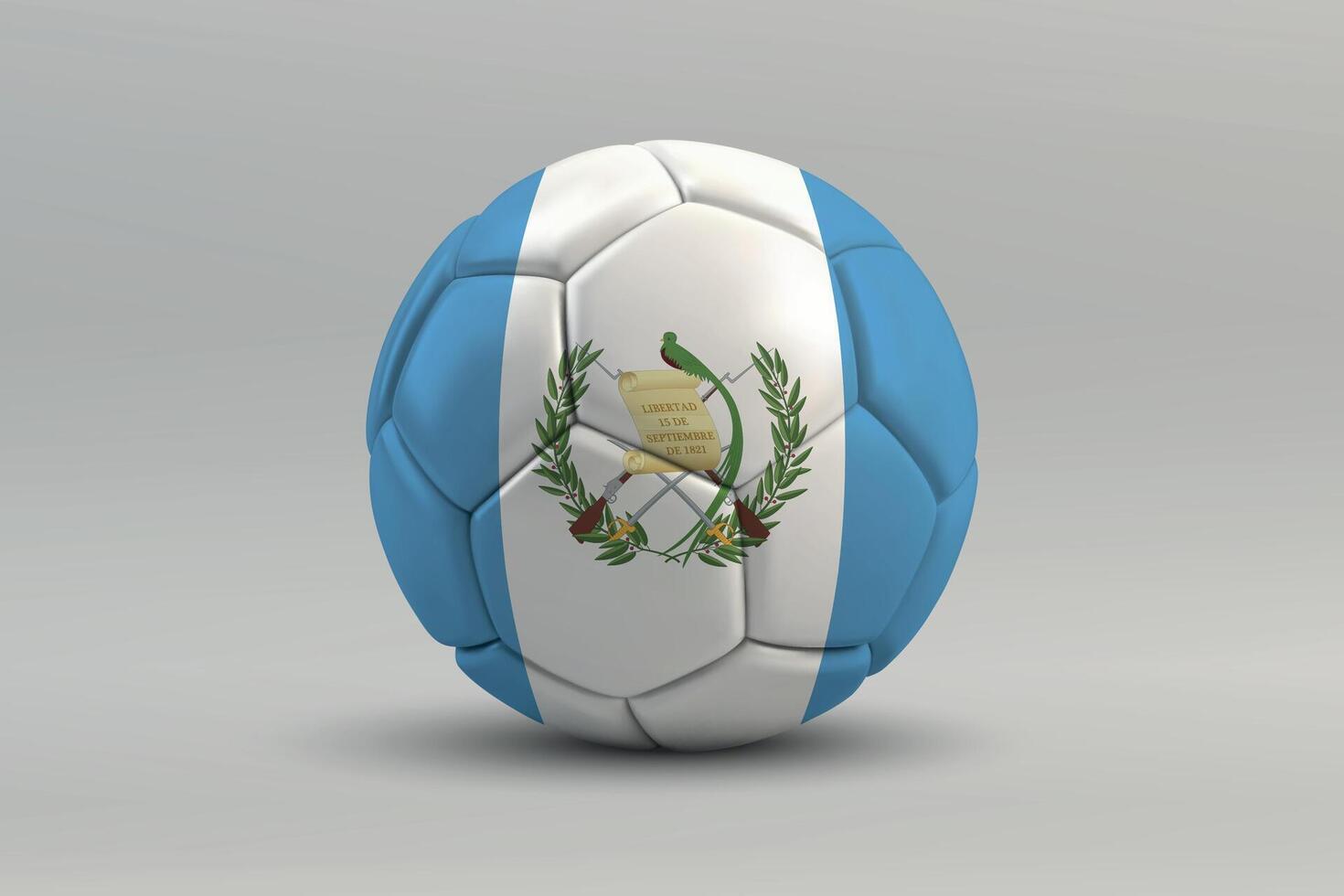 Guatemala Soccer Ball with National Flag Design vector