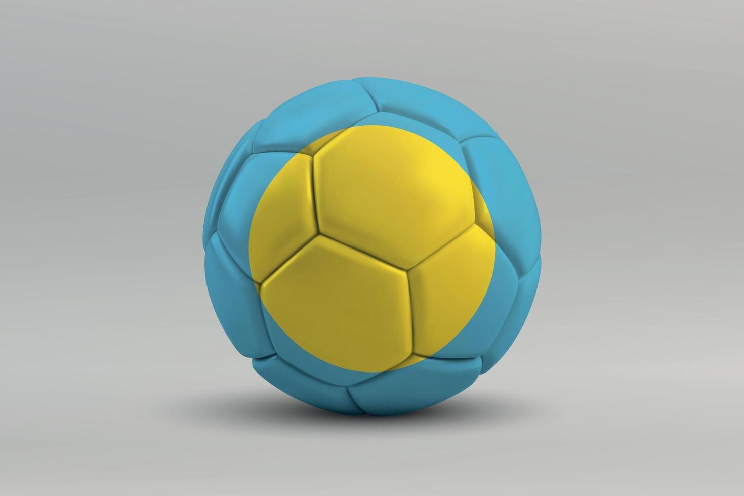 Palau Soccer Ball with National Flag Design vector