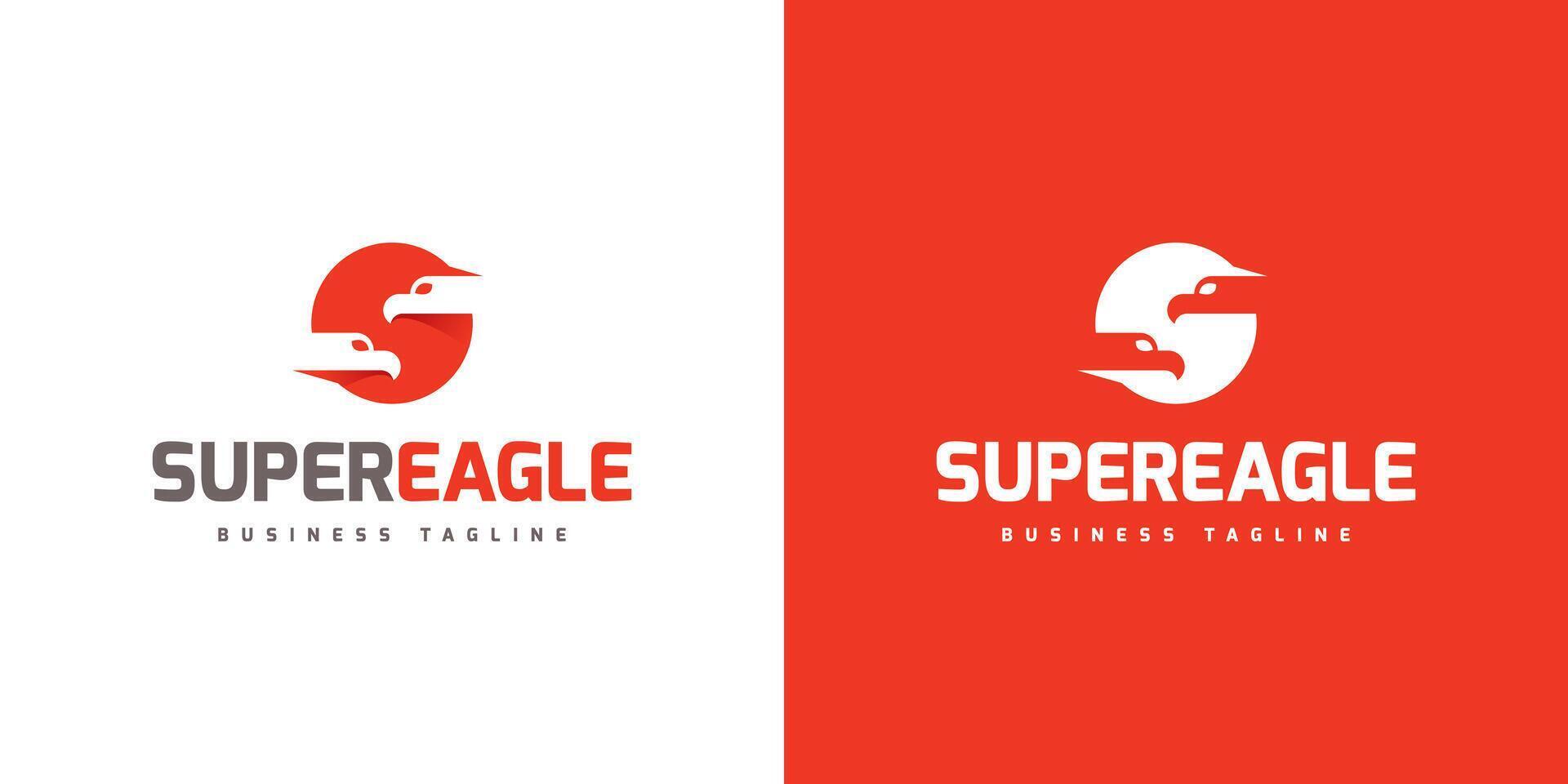 eagle s letter logo design vector