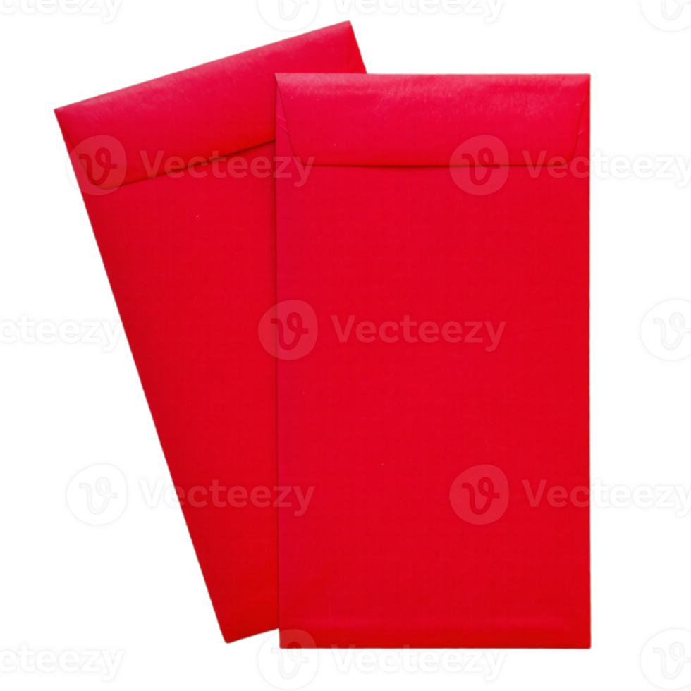 Bright Red Envelopes for Chinese Festivities png
